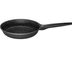 Sola Fair Cooking Koekenpannen - Ø 20 cm Aluminium Koekenpannen Inductie - Geschikt voor Elke Warmtebron - Zwart/wit - Antiaanbaklaag