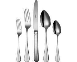Sola Hollands Glad Bestekset 6 persoons - Klassiek - 50 delig - Zilverwit Premium Edelstaal 18/10