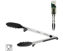 Sola Keukentang – Set van 2 – 35 cm – RVS met siliconen – Vleestang / Grilltang / BBQ-Serveertang – Hittebestendig & vaatwasserbestendig