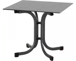 Sola - klaptafel 80x80 cm - antraciet