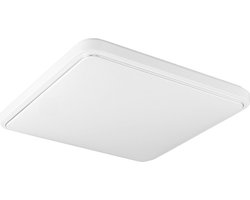 SOLA - LED Plafondlamp met Bewegingssensor- 28W - Daglicht Wit 4200K - 360° Zichthoek - Opbouw - Vierkant - Wit - IP44