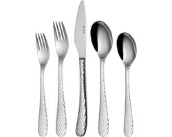 Sola Lima Bestekset - 24 delig - 6 personen - Vaatwasserbestendig - Zilverwit Premium Edelstaal 18/10 - Zilver
