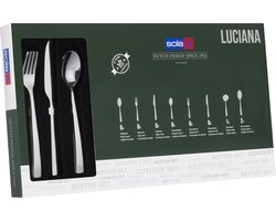 Sola Luciana Bestekset 6 persoons - 39 delig - Zilver Chroomstaal 18/10