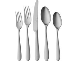 Sola Nordica Mat Bestekset - 70 delig - 8 personen - Vaatwasserbestendig - Zilverwit Premium Edelstaal 18/10 - Zilver