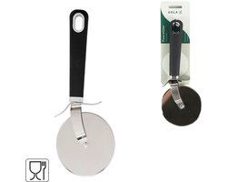 Sola Pizzasnijder - Duimberschermer - Roestvrij Staal - Comfort - 9cm - Zwart