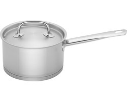 Sola Profiline Steelpan - Ø 16 cm - Zilver - Inclusief deksel