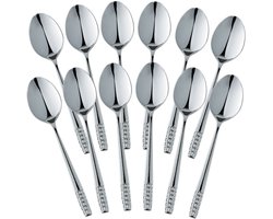 SOLA Set van 12 RVS Theelepels – 11 × 2,4 cm – Premium Roestvrij Staal