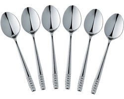 SOLA Set van 6 RVS Theelepels – 11 × 2,4 cm – Premium Roestvrij Staal