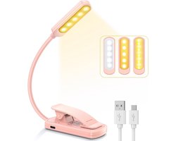 Solacis Leeslampje voor in bed - Leeslampje voor boek - Leeslampje slaapkamer - Kind - Volwassenen - Must have voor in uw kamer!