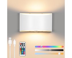 Solacis Wandlamp oplaadbaar - Wandlamp - Wandlamp oplaadbaar binnen - Wandlamp binnen - Must have voor in uw woning!