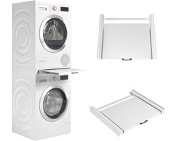 Solacis Wasmachine verhoger - Wasmachine kast - Wasmachine ombouw - Tussenstuk wasmachine droger - Wasmachineverhoger - Must have voor uw wasmachine!