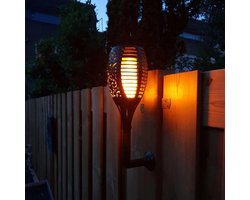 Solar Fakkel 96 LED Wandlamp - Fakkel voor aan de muur - Tuinfakkel