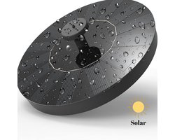 Solar Fontein - met een diameter van ca 16 cm – werkt op Zonne-energie - voor in de tuin of op balkon – geschikt voor in een vijver of waterschaal - drijvende fontein zonder snoer - alleen voor buiten