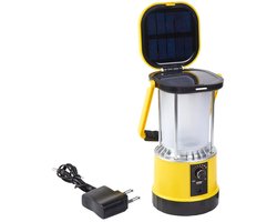 Solar kampeerlamp 'Clap' - Dimbaar met USB lader - Led camping lamp op zonne-energie - Oplaadbare camping verlichting voor op tafel - Camping lamp oplaadbaar - Geel