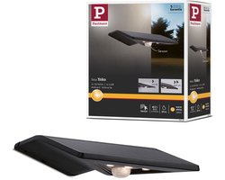 Solar LED-huisnummerverlichting Yoko Schemergestuurde bewegingsmelder (IR) IP44 3000K 42lm Antraciet