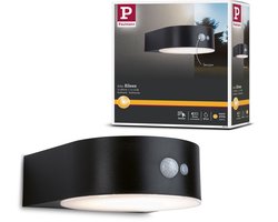 Solar LED-wandarmatuur voor buiten Eileen Bewegingsmelder IP44 3000K 400lm Zwart