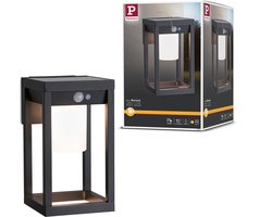 Solar LED-wandarmatuur voor buiten Marisol Bewegingsmelder IP44 3000K 350lm Zwart