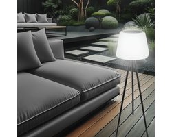 Solar loungelamp 'Brighton' - RGBWW Multicolor - Met afstandsbediening - Voor binnen en buiten - Solar tuinverlichting