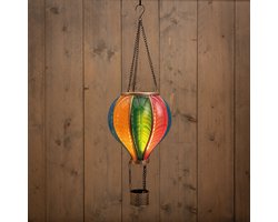Solar luchtballon | 40 LED’s | Vlam-effect | 29x86 cm | Multicolor | Anna's Collection