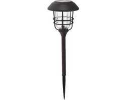 Solar tuinlamp/prikspot op zonne-energie 59 cm - Prikspots tuinverlichting