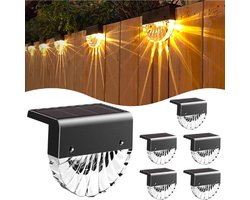 Solar Tuinverlichting 6 stuks - Tuinverlichting op zonneenergie - Tuinlantaarns - Warm Wit licht