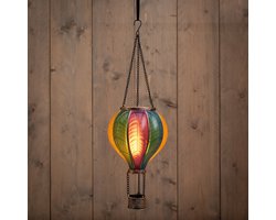 Solar tuinverlichting Luchtballon - Met Vlameffect - Multicolor 45 cm