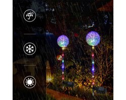 Solar Tuinverlichting - Paardenbloemverlichting - Sfeerverlichting - 6 pots x 2 - vuurvliegjes - Zonne Energie - Waterdicht - Prikspots