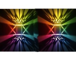 solar tuinverlichting-Set van 2 grote solar LED wandlampen – Waterdicht voor tuin, balkon & buiten-Gekleurd licht-Belle's product