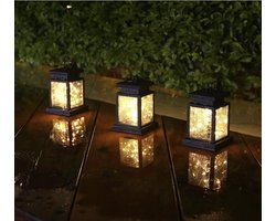 Solar tuinverlichting -Tuin hanglamp op zonne-energie muurlamp - IP44- spatwaterdicht - zonne-energie - sfeervolle tuinlichten / ledverlichting