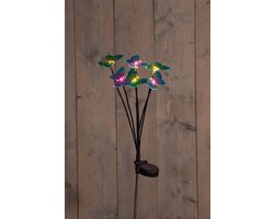 Solar tuinverlichting Tuinsteker - 6 Vlinders - 69 cm