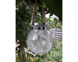 Solar Viggo LED Buitenlamp | Glazen Pot | Zonne-energie