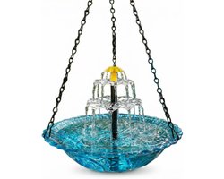 Solar Vogelbad Fontein - Hangende Gelaagde Cascade - Weerbestendig Kunststof - Voor Tuin En Terras Decoratie - 1 Stuk