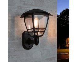 Solar wandlamp buiten 'Prickle' - Set van 2 - Warm wit licht - Tuinverlichting op zonne-energie geschikt voor schutting - Zwart