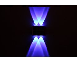 SolarEcoLux RGB Led lamp tuinverlichting solar lamp buitenverlichting wandlamp tuinverlichting zonnepaneel