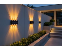 SolarNova Led lamp tuinverlichting solar lamp buitenverlichting wandlamp tuinverlichting zonnepaneel