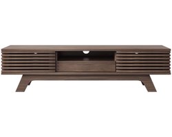 Solayne TV kast - TV meubel - Met 1 lade & 2 deuren - 150x40x44,5 cm - Bruin - Incl. ruime opbergruimte