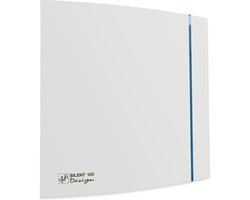 Soler & Palau Silent-100 Design Badkamer-/Toiletventilator met Hygro - 230V AC - 8W - 85 m³/h - 26dB - IP45 - SILENT-100CRZ 3C