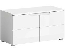 Solero bank wit hoogglans MDF TZ - 37x80x43cm