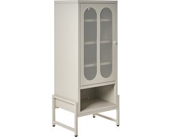SOLETTA - Dressoir - Lichtbeige - Staal