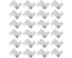 Solidchoice - 100-delige Z Clips voor Glazen Kassen