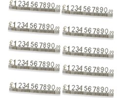 Solidchoice - Digitale Prijskaartjes 3D Metalen Rekken voor Winkeldisplay in Zilver