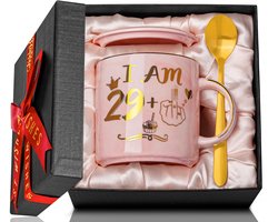 Solidchoice - Grappig 30e Verjaardag Koffiekopje, Roze Marmer