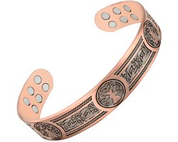 Solidchoice - Koper Armband met Boom des Levens Ontwerp