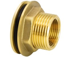 Solidchoice - Messing Regentondoorvoer 3-delig met Afdichting