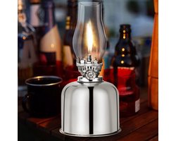 Solidchoice - Retro Petroleum Lamp met Glazen Lichaam en Winddichte Eigenschappen