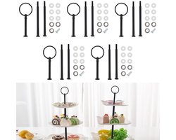 Solidchoice - Set van 5 Etagères voor Bruids Taart en Snacks
