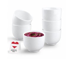 Solidchoice - Set van 6 Porseleinen Sauskommen 120ml