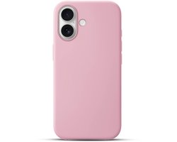Solidenz Roze Siliconen Case geschikt voor iPhone 16 hoesje compatibel met MagSafe - Rose Quartz