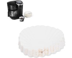 SolidKeus - 100 Stuks Koffiefilterpapier voor Wegwerpgebruik