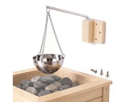 SolidKeus - RVS Sauna Aroma Bowl 350ML voor een Verfrissende Sauna-ervaring